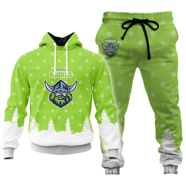 NRL Canberra Raiders Christmas Kid Kid Hoodie/Zip/T-Shirt/Polo/Knitted Sweaters/Long Paint