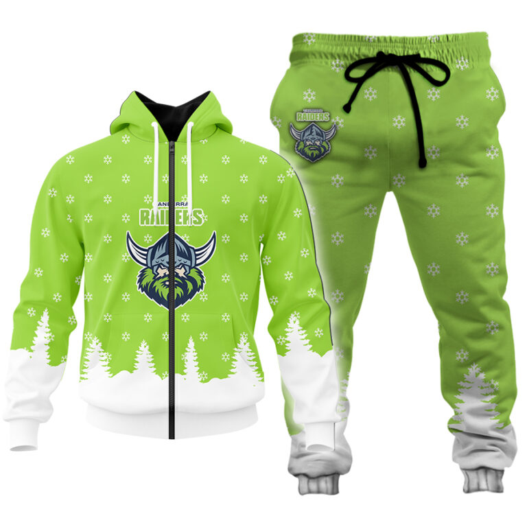NRL Canberra Raiders Christmas Kid Kid Hoodie/Zip/T-Shirt/Polo/Knitted Sweaters/Long Paint