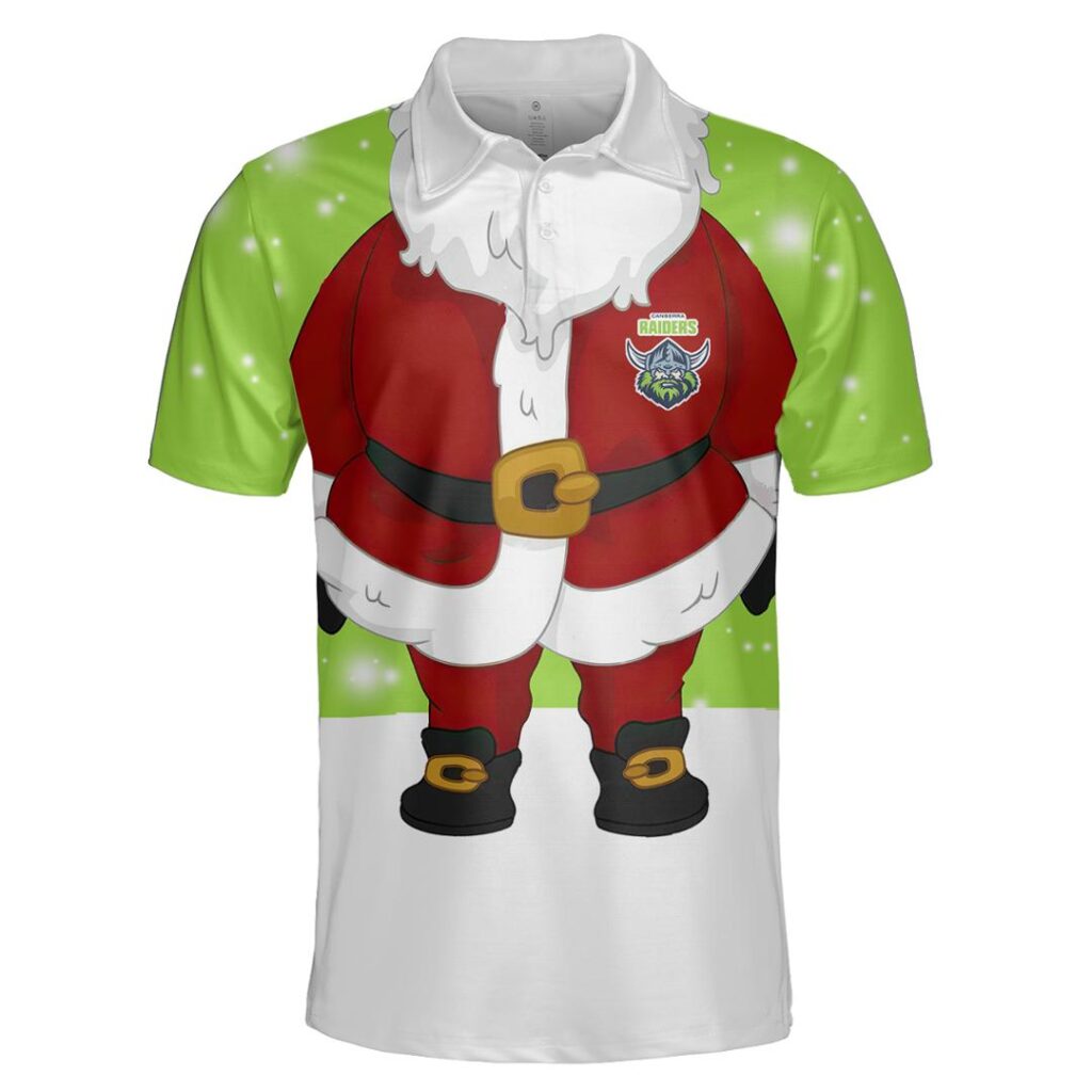 NRL Canberra Raiders Christmas | Custom Name & Number | Hoodie/Zip/T-Shirt/Knitted Sweaters/Polo