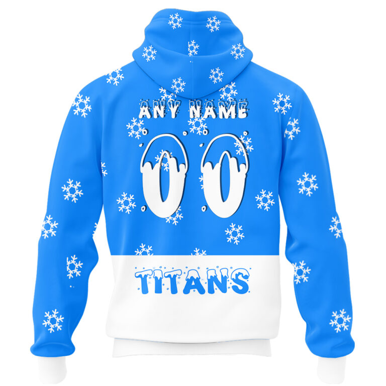 NRL Gold Coast Titans Christmas | Custom Name & Number | Hoodie/Zip/T-Shirt/Knitted Sweaters/Polo