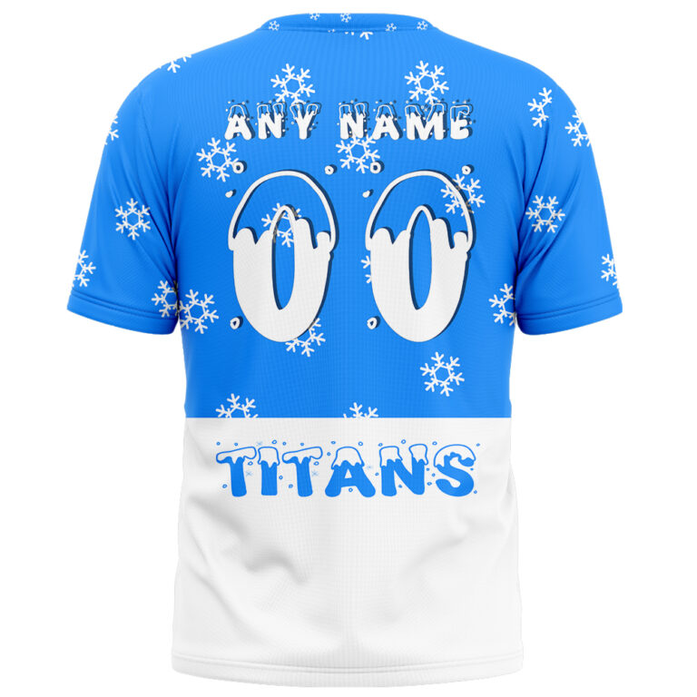 NRL Gold Coast Titans Christmas | Custom Name & Number | Hoodie/Zip/T-Shirt/Knitted Sweaters/Polo
