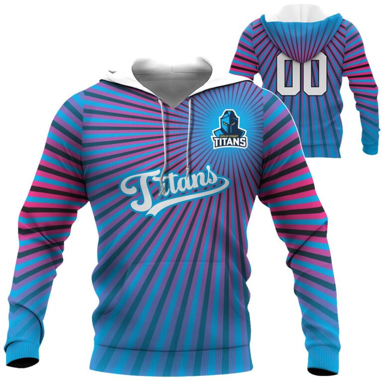 NRL Gold Coast Titans | Custom Name & Number | Hoodie/Zip/T-Shirt/Long Sleeve