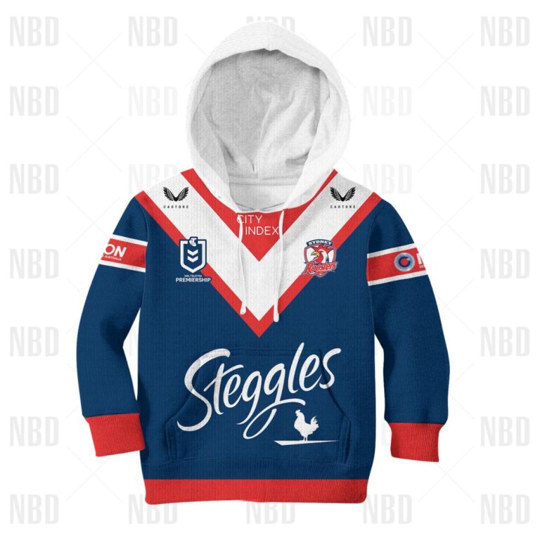 NRL Sydney Roosters Jersey 2022 for Kids Hoodie/Zip/T-Shirt/Sweatshirt/Hawaiian