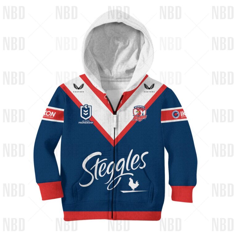 NRL Sydney Roosters Jersey 2022 for Kids Hoodie/Zip/T-Shirt/Sweatshirt/Hawaiian