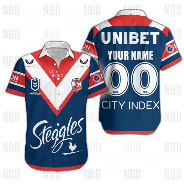 NRL Sydney Roosters Jersey 2022 for Kids Hoodie/Zip/T-Shirt/Sweatshirt/Hawaiian