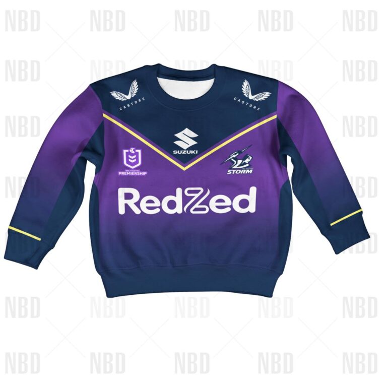 NRL Melbourne Storm Jersey 2022 for Kids Hoodie/Zip/T-Shirt/Sweatshirt/Hawaiian