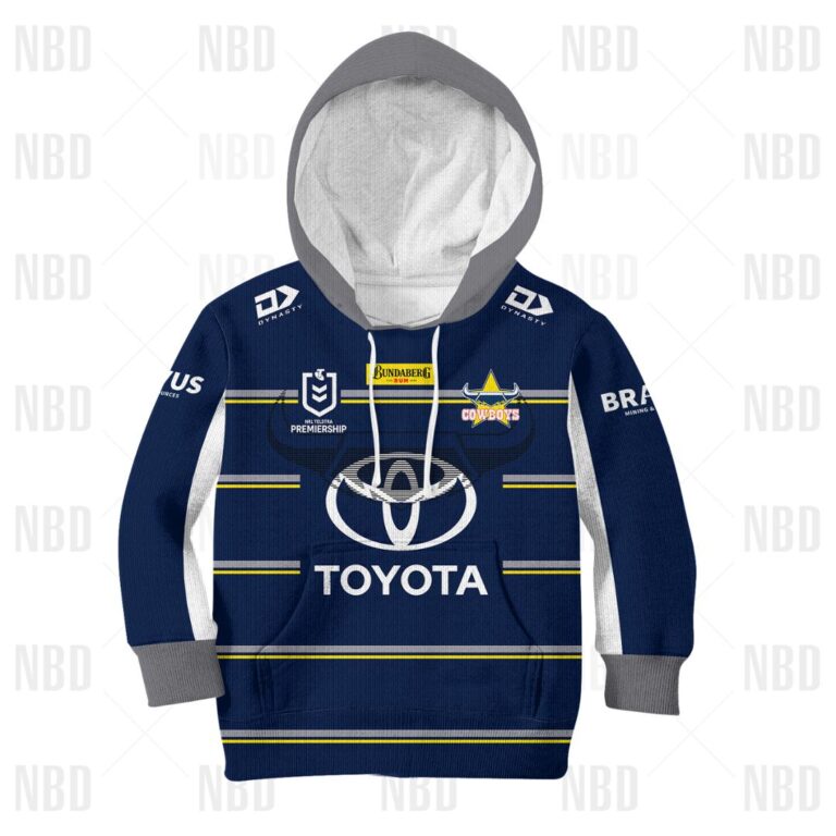 NRL North Queensland Cowboys Jersey 2022 for Kids Hoodie/Zip/T-Shirt/Sweatshirt/Hawaiian