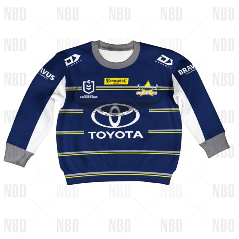 NRL North Queensland Cowboys Jersey 2022 for Kids Hoodie/Zip/T-Shirt/Sweatshirt/Hawaiian
