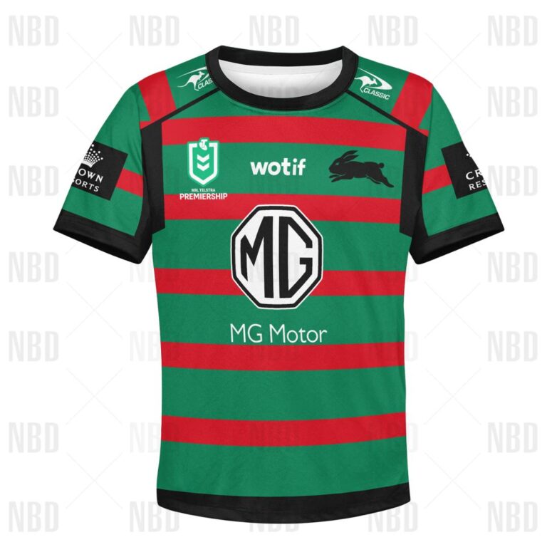 NRL South Sydney Rabbitohs Jersey 2022 for Kids Hoodie/Zip/T-Shirt/Sweatshirt/Hawaiian