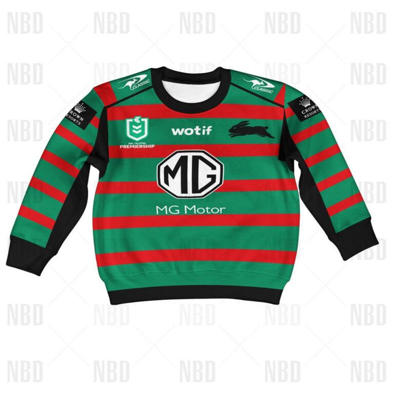 NRL South Sydney Rabbitohs Jersey 2022 for Kids Hoodie/Zip/T-Shirt/Sweatshirt/Hawaiian