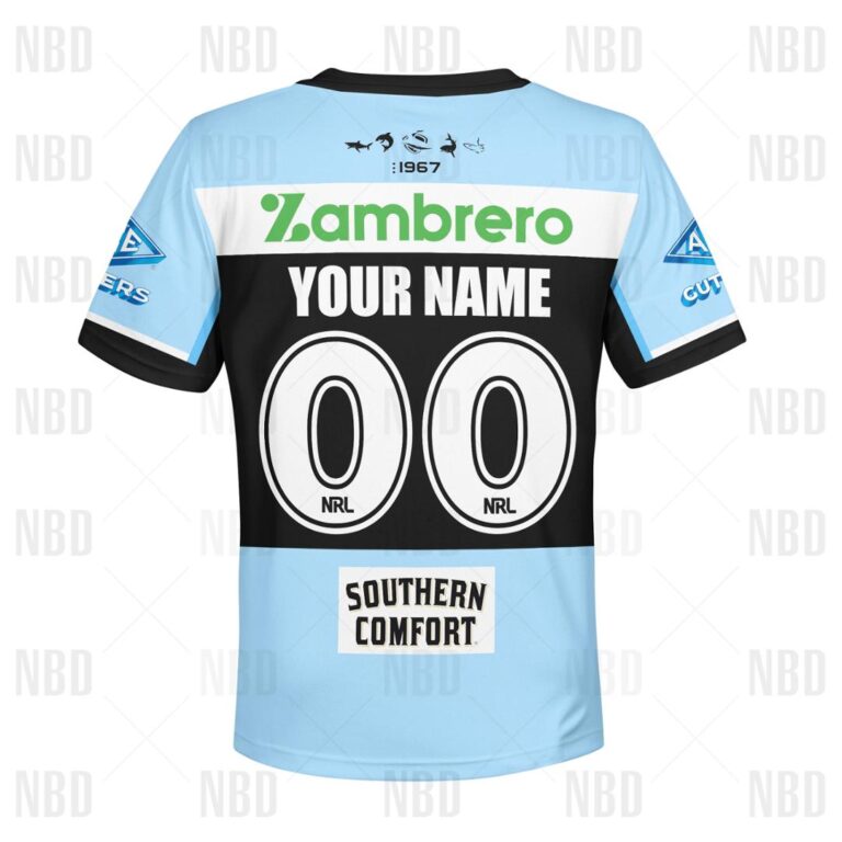 NRL Cronulla-Sutherland Sharks Jersey 2022 for Kids Hoodie/Zip/T-Shirt/Sweatshirt/Hawaiian