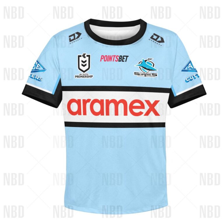 NRL Cronulla-Sutherland Sharks Jersey 2022 for Kids Hoodie/Zip/T-Shirt/Sweatshirt/Hawaiian