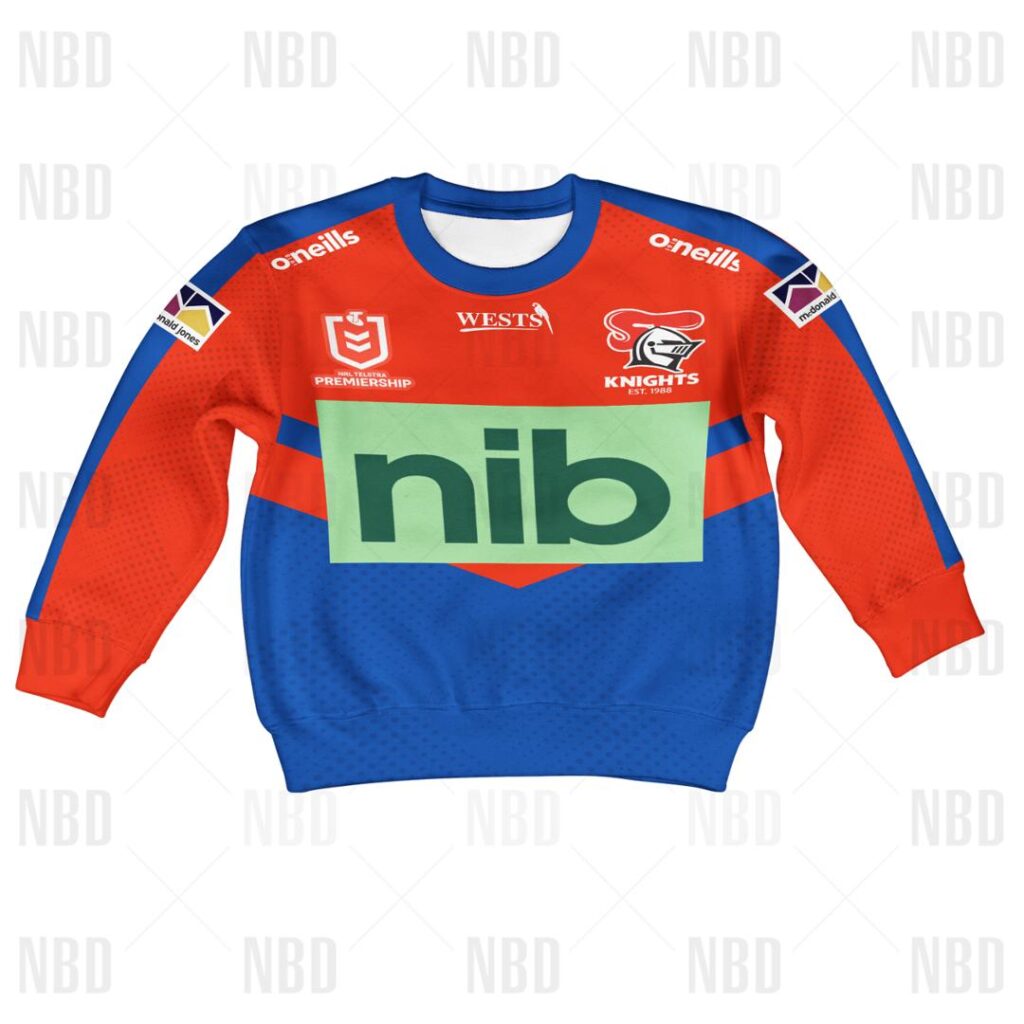 NRL Newcastle Knights Jersey 2022 for Kids Hoodie/Zip/T-Shirt/Sweatshirt/Hawaiian