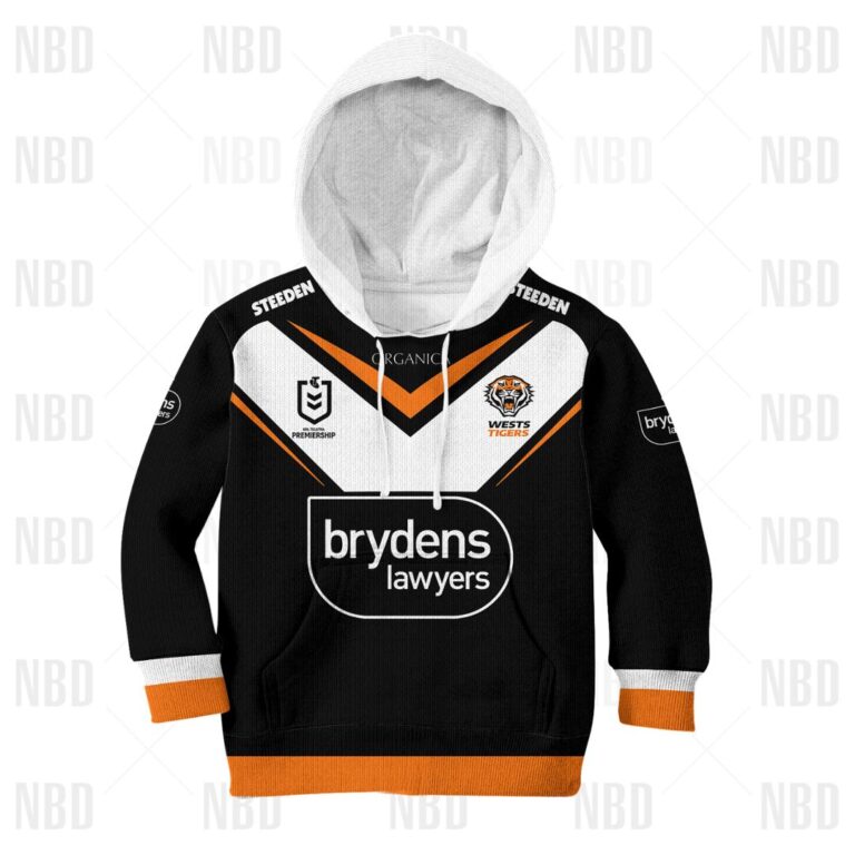 NRL Wests Tigers Jersey 2022 for Kids Hoodie/Zip/T-Shirt/Sweatshirt/Hawaiian