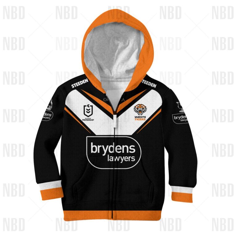 NRL Wests Tigers Jersey 2022 for Kids Hoodie/Zip/T-Shirt/Sweatshirt/Hawaiian