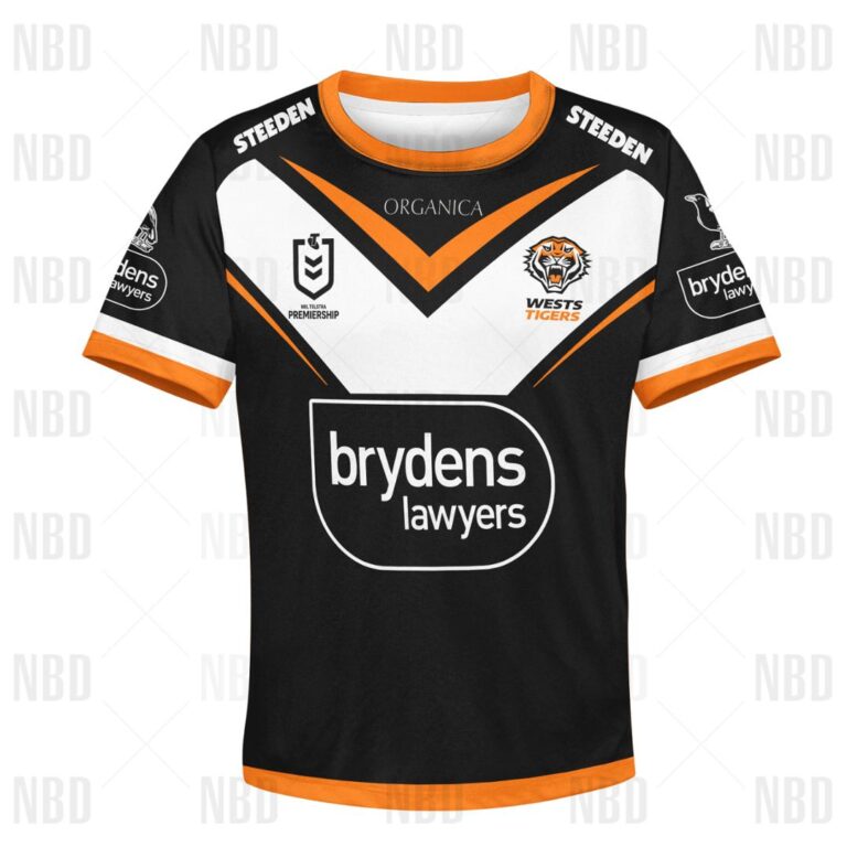 NRL Wests Tigers Jersey 2022 for Kids Hoodie/Zip/T-Shirt/Sweatshirt/Hawaiian