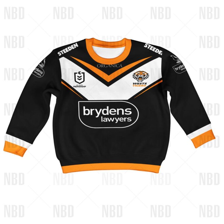 NRL Wests Tigers Jersey 2022 for Kids Hoodie/Zip/T-Shirt/Sweatshirt/Hawaiian