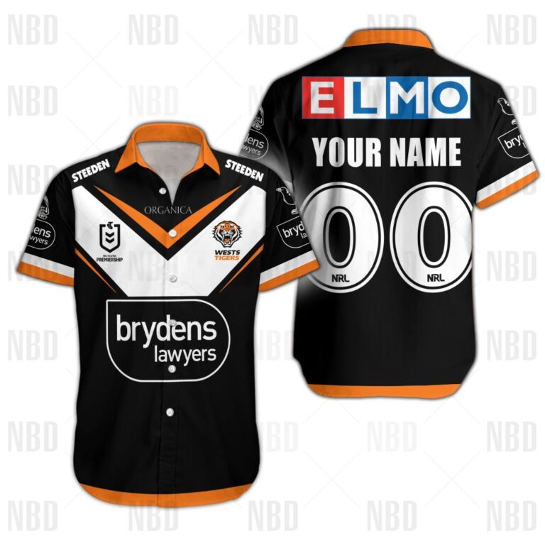 NRL Wests Tigers Jersey 2022 for Kids Hoodie/Zip/T-Shirt/Sweatshirt/Hawaiian