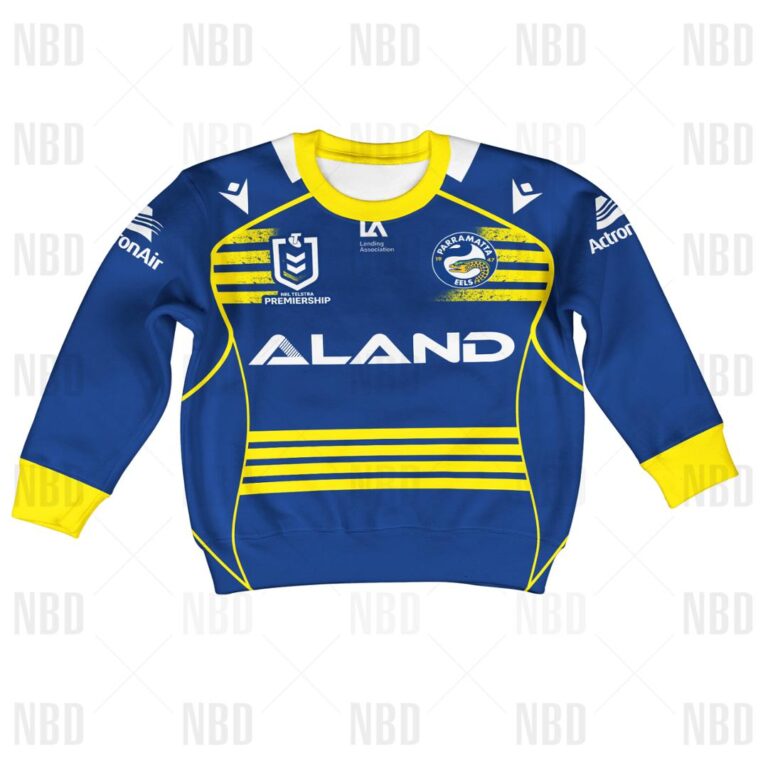NRL Parramatta Eels Jersey 2022 for Kids Hoodie/Zip/T-Shirt/Sweatshirt/Hawaiian