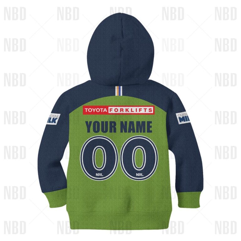 NRL Canberra Raiders Jersey 2022 for Kids Hoodie/Zip/T-Shirt/Sweatshirt/Hawaiian