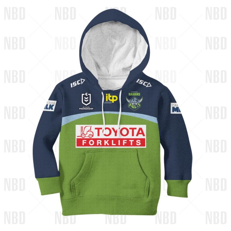NRL Canberra Raiders Jersey 2022 for Kids Hoodie/Zip/T-Shirt/Sweatshirt/Hawaiian