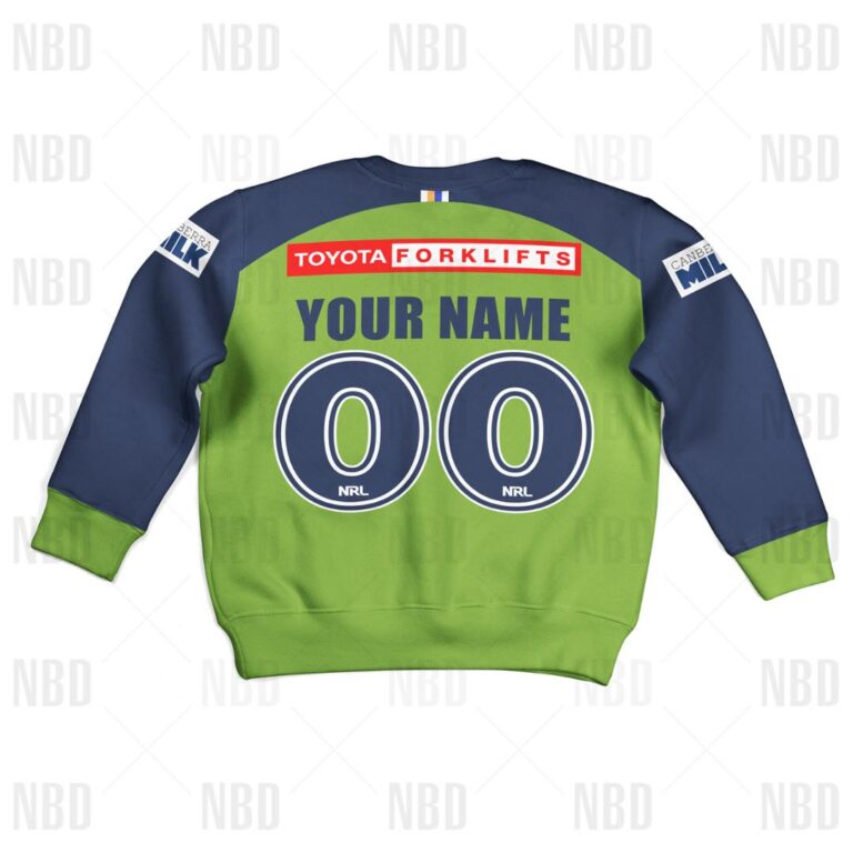 NRL Canberra Raiders Jersey 2022 for Kids Hoodie/Zip/T-Shirt/Sweatshirt/Hawaiian