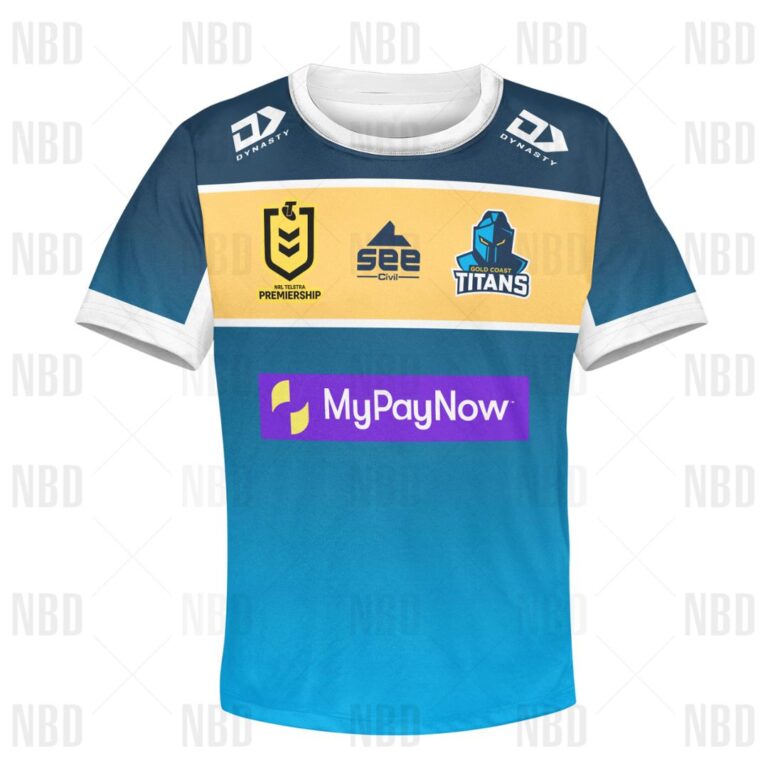 NRL Gold Coast Titans Jersey 2022 for Kids Hoodie/Zip/T-Shirt/Sweatshirt/Hawaiian
