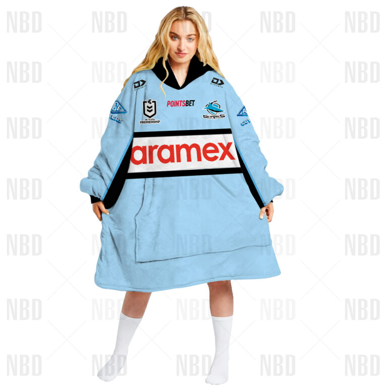 NRL Cronulla-Sutherland Sharks Jersey 2022 Oodie