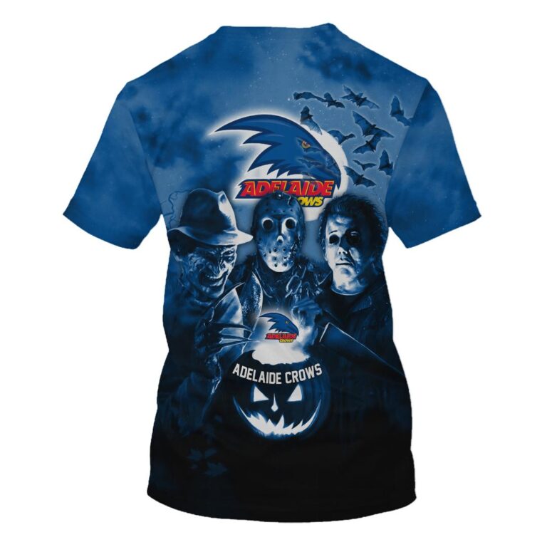 AFL Adelaide Crows Halloween Adult Kid Zip Hoodie T Shirt Long Sleeve Hawaiian