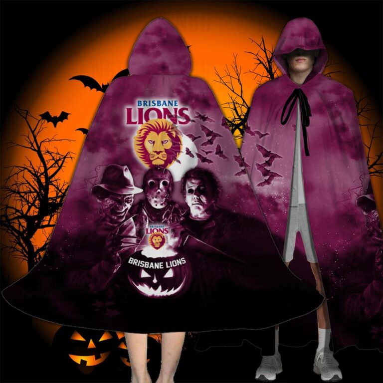 AFL Brisbane Lions Halloween Adult Kid Preschool Cloak