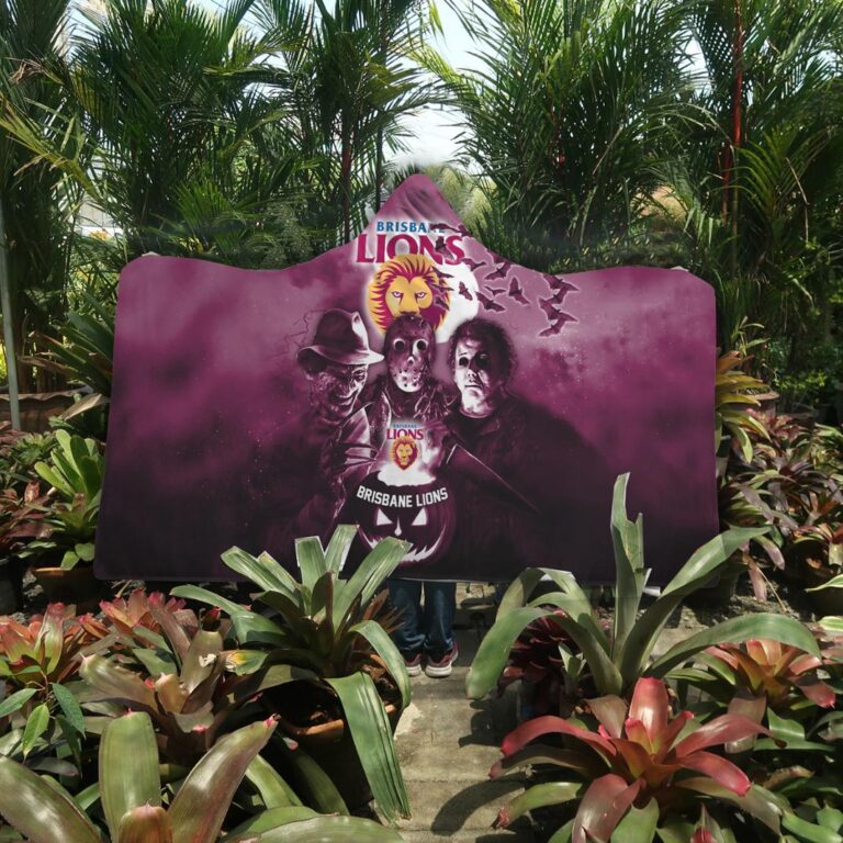 AFL Brisbane Lions Halloween Hooded Blanket