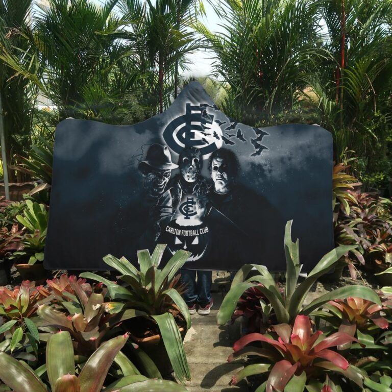 AFL Carlton Blues Halloween Hooded Blanket