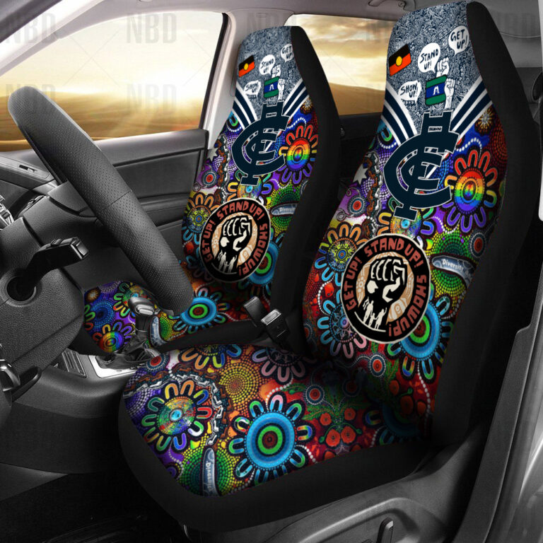 AFL Carlton Blues | Seat Belt | Steering | Car Seat Covers