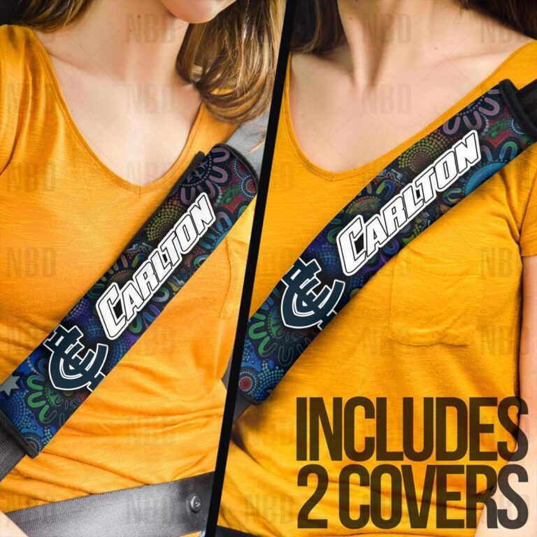 AFL Carlton Blues | Seat Belt | Steering | Car Seat Covers