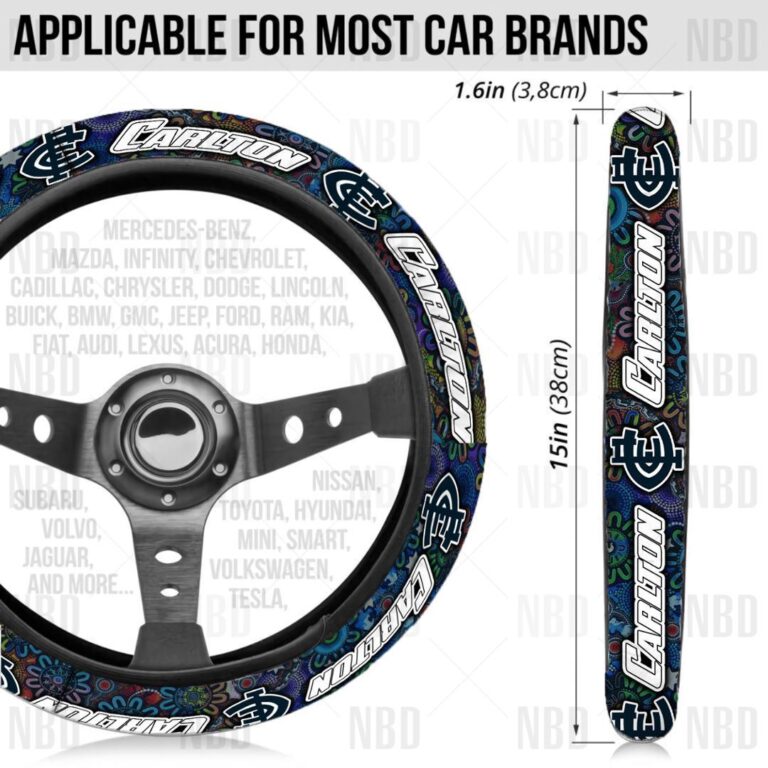 AFL Carlton Blues | Seat Belt | Steering | Car Seat Covers