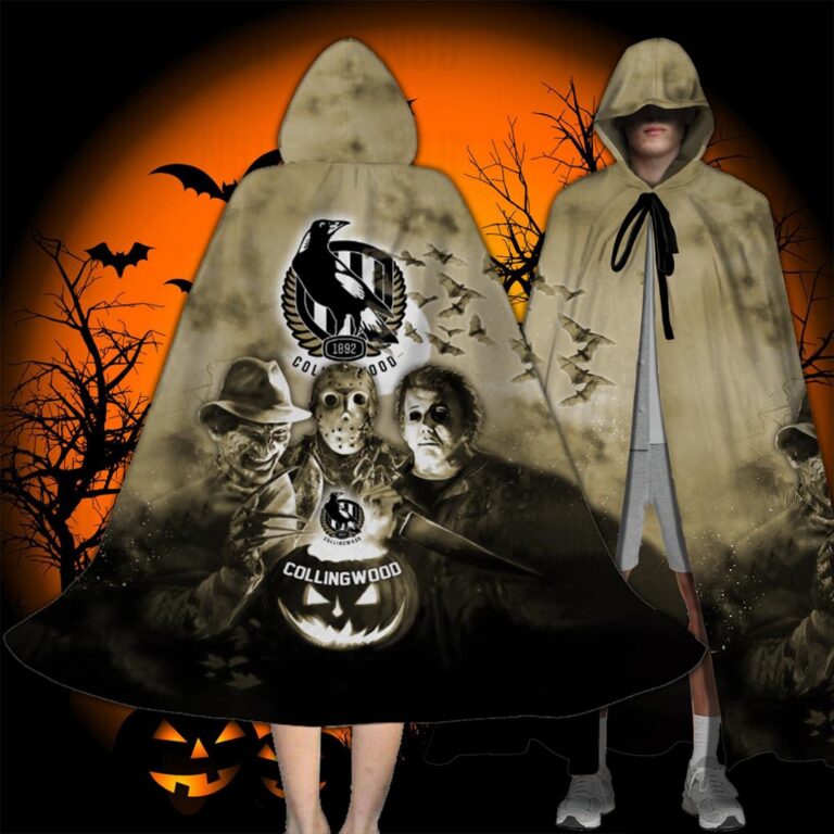 AFL Collingwood Magpies Halloween Adult Kid Preschool Cloak