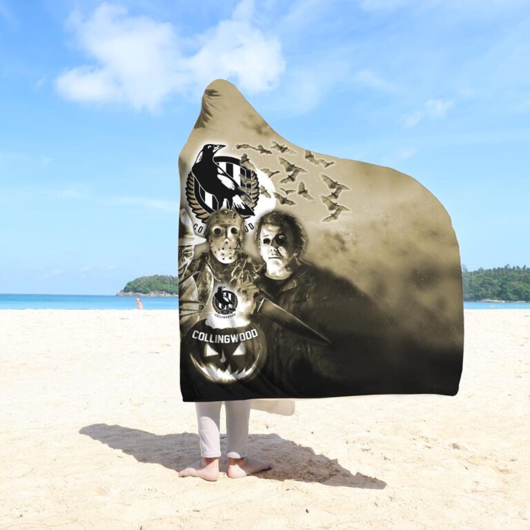 AFL Collingwood Magpies Halloween Hooded Blanket