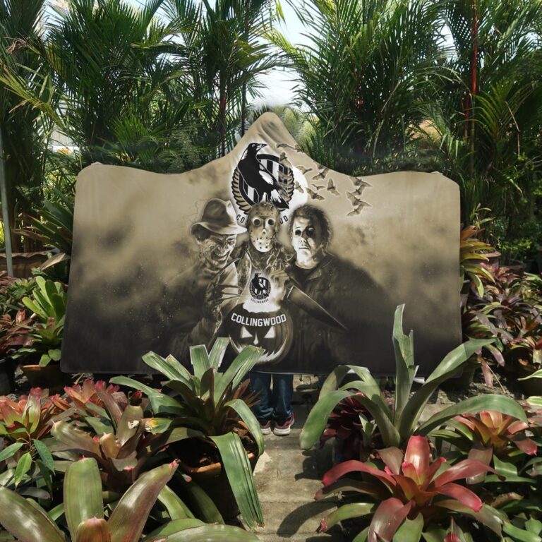 AFL Collingwood Magpies Halloween Hooded Blanket