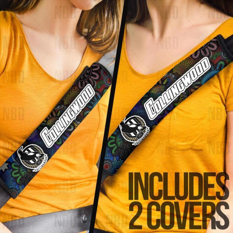AFL Collingwood Magpies | Seat Belt | Steering | Car Seat Covers