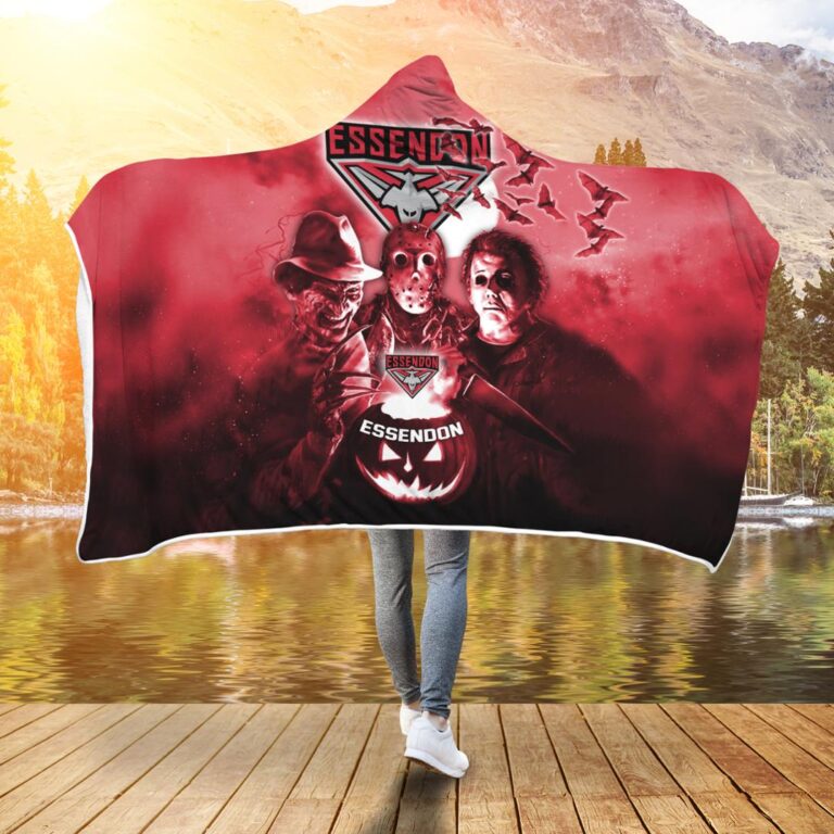 AFL Essendon Bombers Halloween Hooded Blanket