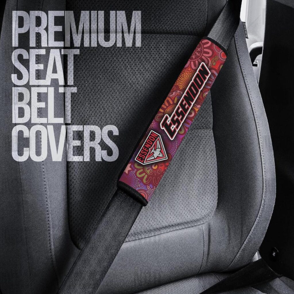 AFL Essendon Bombers | Seat Belt | Steering | Car Seat Covers