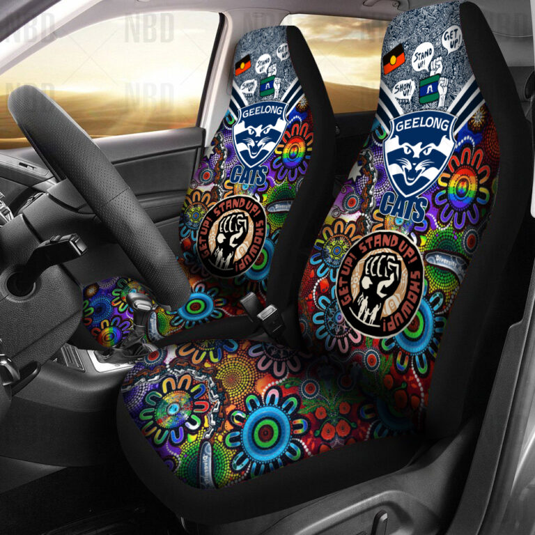 AFL Geelong Cats | Seat Belt | Steering | Car Seat Covers