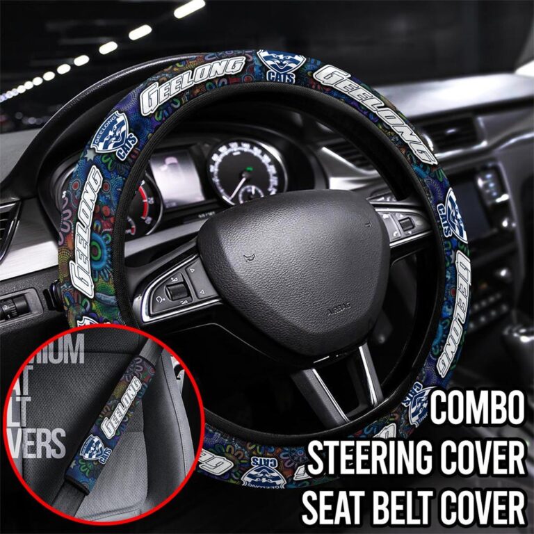 AFL Geelong Cats | Seat Belt | Steering | Car Seat Covers
