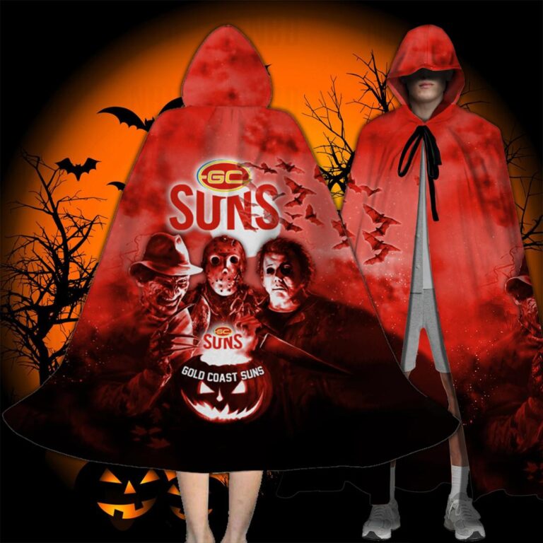 AFL Gold Coast Suns Halloween Adult Kid Preschool Cloak
