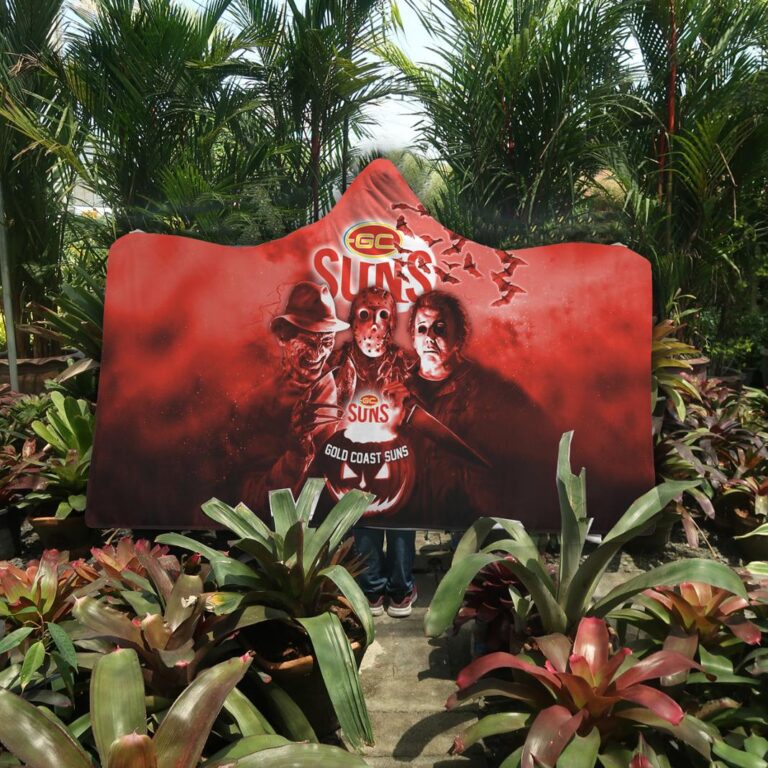 AFL Gold Coast Suns Halloween Hooded Blanket