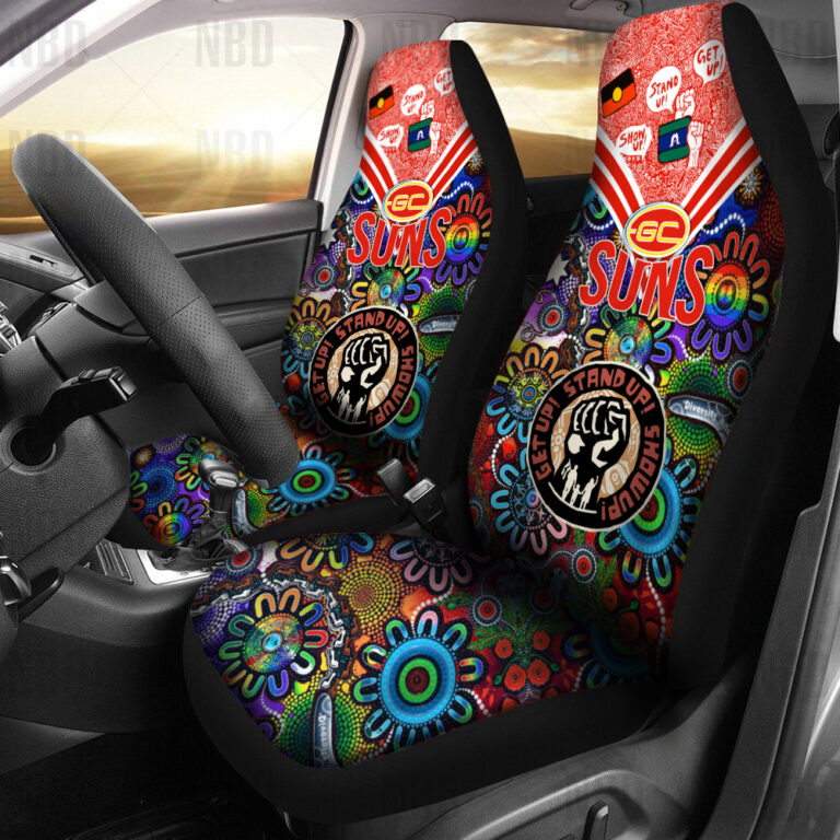 AFL Gold Coast Suns | Seat Belt | Steering | Car Seat Covers