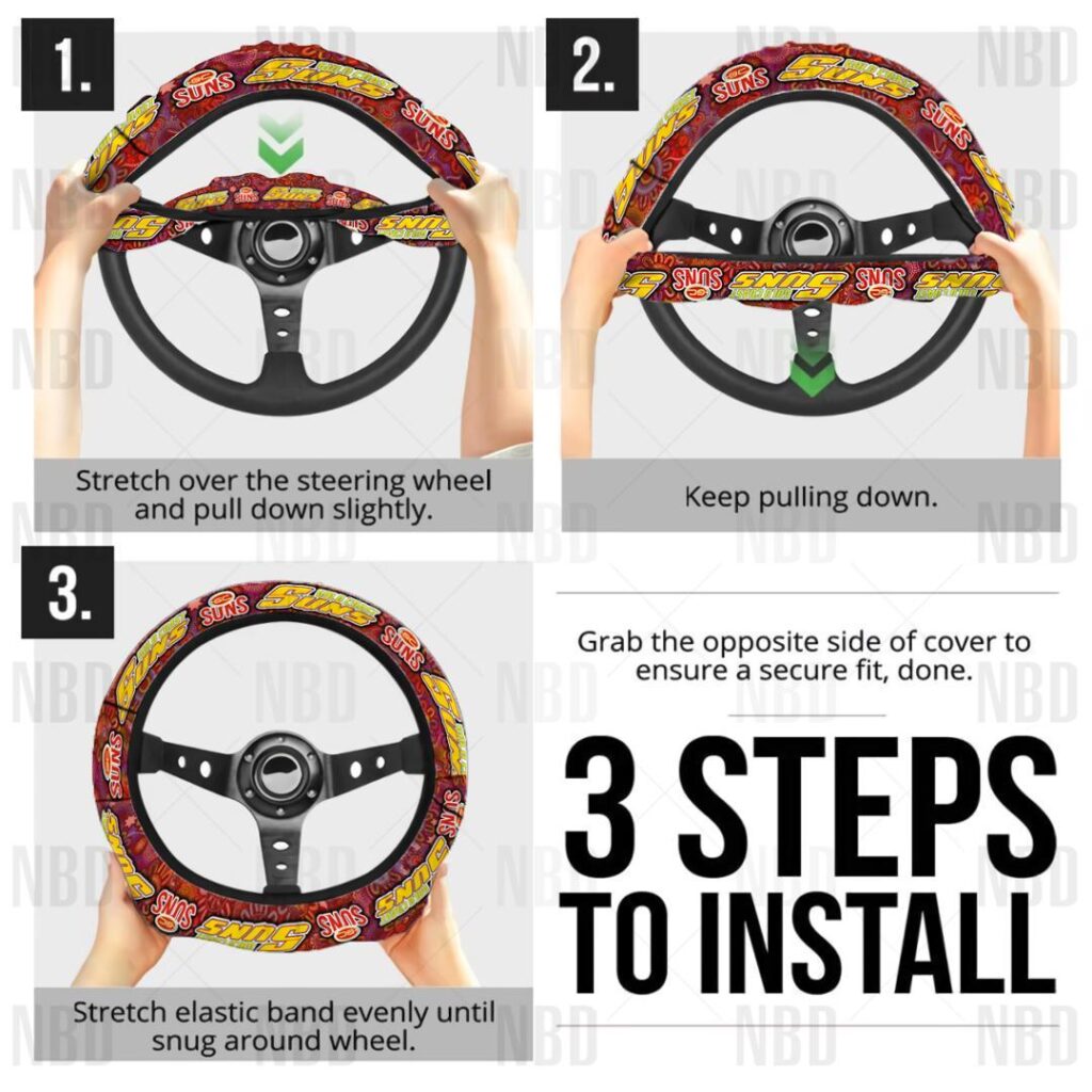 AFL Gold Coast Suns | Seat Belt | Steering | Car Seat Covers