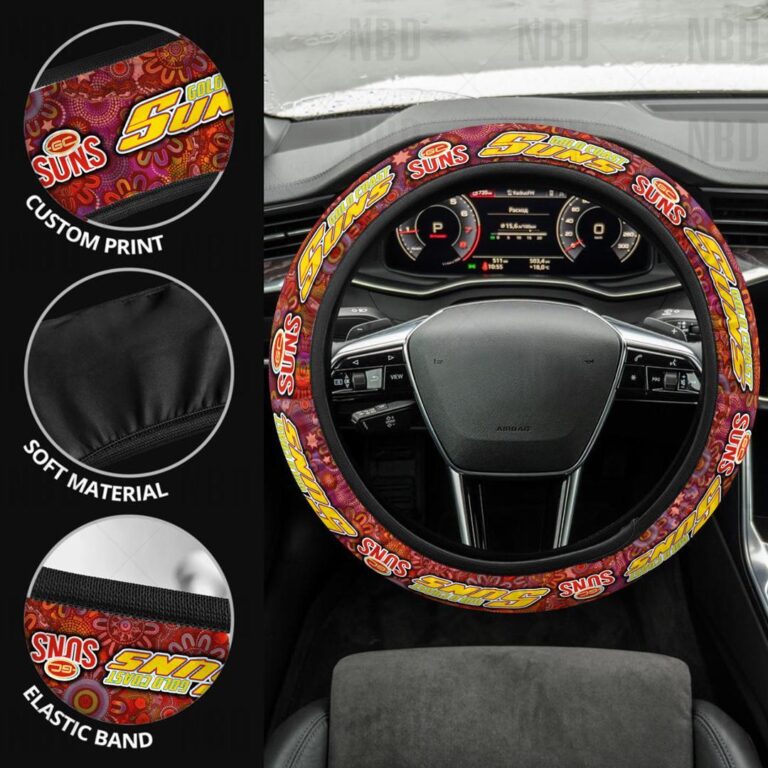 AFL Gold Coast Suns | Seat Belt | Steering | Car Seat Covers