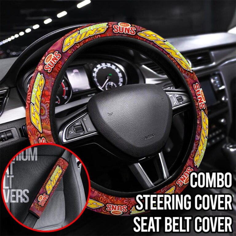 AFL Gold Coast Suns | Seat Belt | Steering | Car Seat Covers