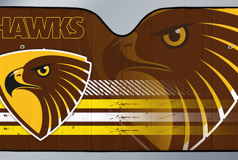 AFL Hawthorn Hawks - Car Sun Shade